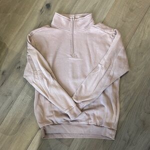PINK Victoria's Secret Men's Light Pink Zip-Up Sweater